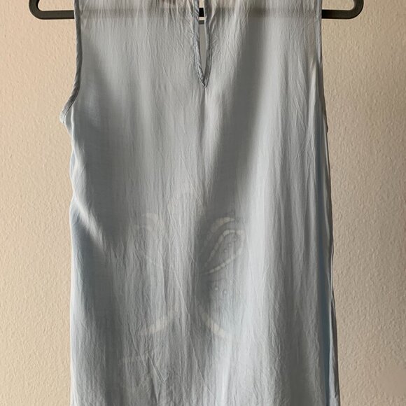 ๐ Warehouse Light Blue Embroidered Sleeveless Top โ Light & Airy! โจ - Picture 4 of 4